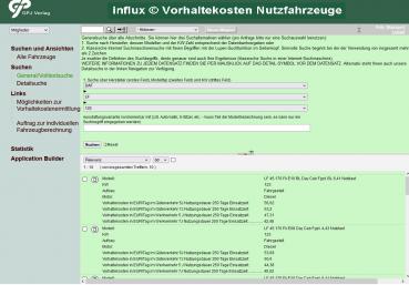 influx (c) Vorhaltekosten von gewerblichen und landwirtschaftlichen Nutzfahrzeugen - online-Zugang für 12 Monate